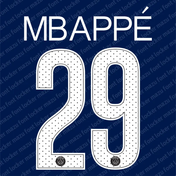 PSG 2017-2018 Font Vector – Magnificent Parisian Champions Masterpiece