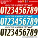 PSV Eindhoven 2006-2007 Font Vector – Stunning Rood-Witten Legendary Masterpiece