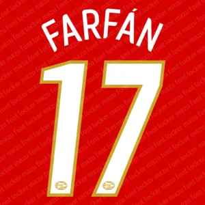 PSV Eindhoven 2006-2007 Font