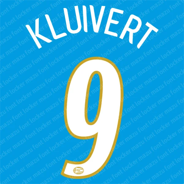 PSV Eindhoven 2006-2007 Font Vector – Stunning Rood-Witten Legendary Masterpiece