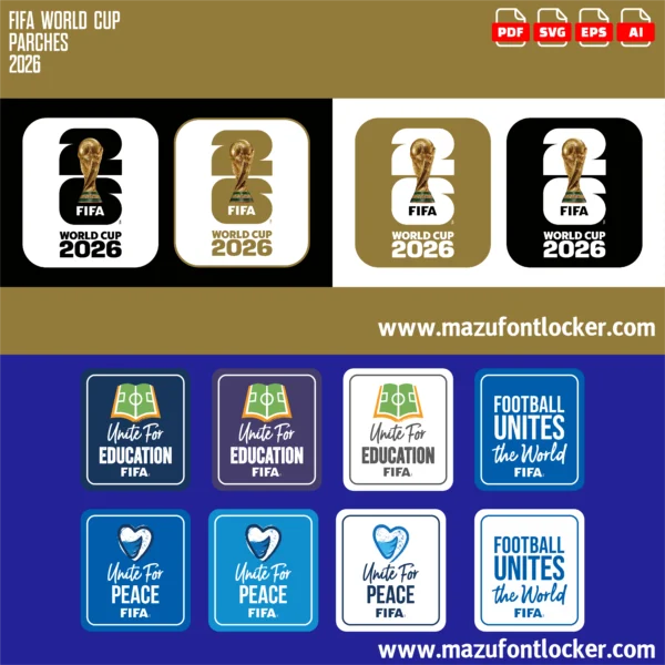 Parches World Cup 2026 Vector Bundle – Incredible Official Style Masterpiece