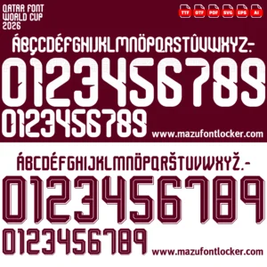Qatar World Cup 2026 Font Vector – Amazing Premium Al Thumama Masterpiece