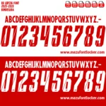 RB Leipzig 2025-2026 Font Vector – Epic Roten Bullen Masterpiece
