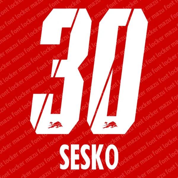 RB Leipzig 2025-2026 Font Vector – Epic Roten Bullen Masterpiece
