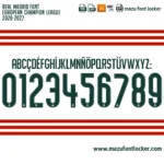 Real Madrid UCL 2026-2027 Font Vector – Epic Los Blancos Legendary Masterpiece