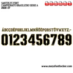 Santos FC 2026-27 Font Vector – Stunning Santástico Brazilian Icon
