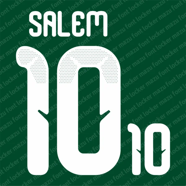 Saudi Arabia World Cup 2026 Font Vector – Epic Green Falcons Majestic Masterpiece