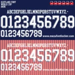 Scotland World Cup 2026 Font Vector – Fierce Brave Scots Masterpiece