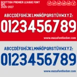 Scottish Premier League 2026-2027 Font Vector – Legendary SPFL Old Firm Icon