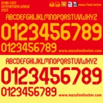 Spain 2025 Font Vector – Stunning La Furia Roja Power Font