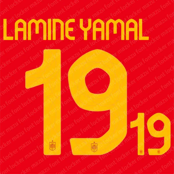 Spain 2025 Font Vector – Stunning La Furia Roja Power Font