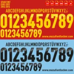 Spain Euro 2012 Font Vector – Legendary La Roja Masterpiece