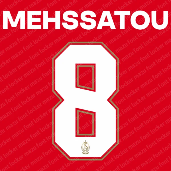 Standard Liege 2026-2027 Font Vector – Epic Rouches Red Masterpiece