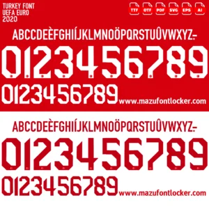 Turkey Euro 2020 Font Vector – Epic Ay-Yıldızlılar Masterpiece