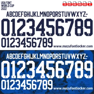 USA World Cup 2022 Font Vector – Epic Patriotic Masterpiece