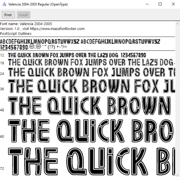 Valencia 2004-2005 Font Vector – Epic Los Che Masterpiece