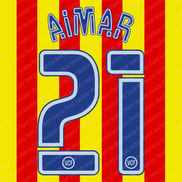 Valencia 2004-2005 Font Vector – Epic Los Che Masterpiece