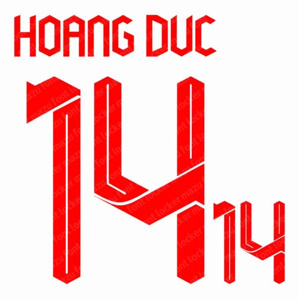 Vietnam 2022-2023 Font Vector – Epic Golden Star Warriors Triumphant Glory
