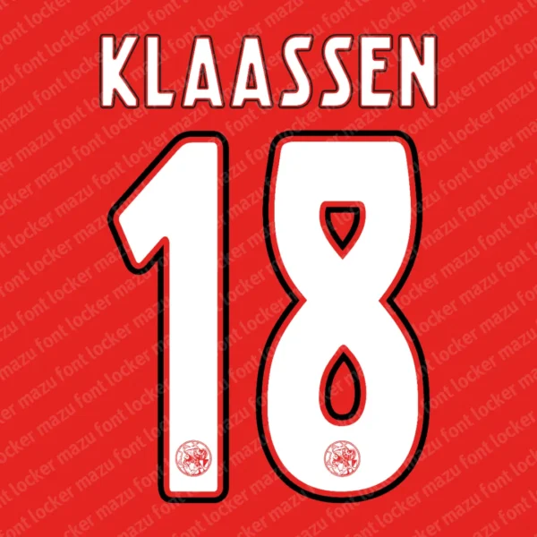 Ajax Amsterdam 2026-2027 Font Vector – Stunning Godenzonen Legacy Typeface