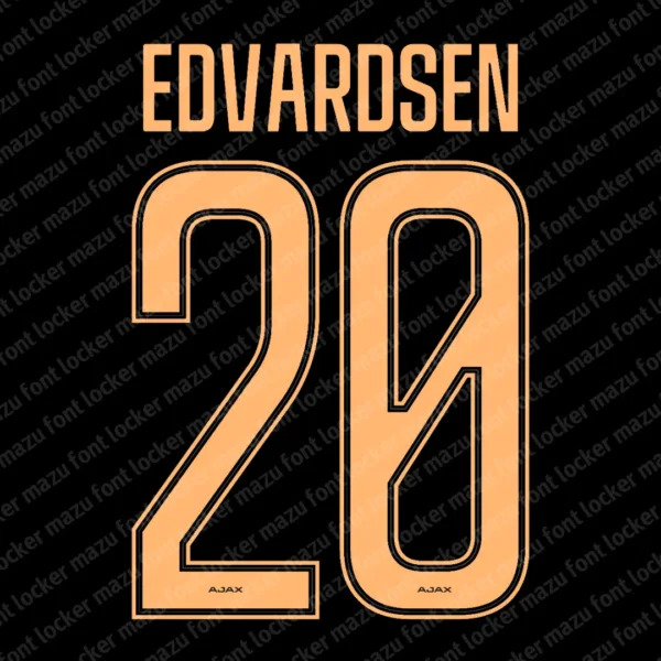 Ajax Amsterdam 2026-2027 Font Vector – Stunning Godenzonen Legacy Typeface