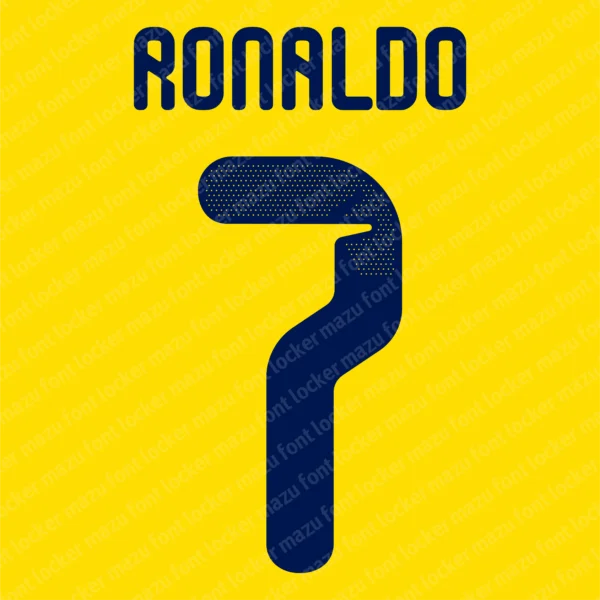 Al-Nassr 2026-2027 Font Vector – Epic Yellow Victory Masterpiece