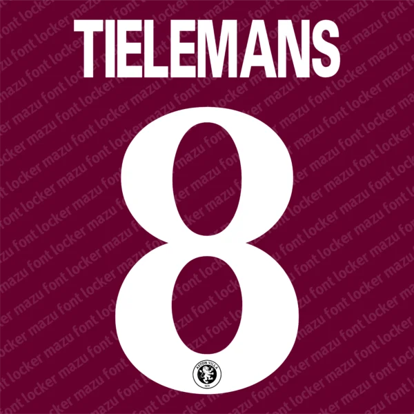 Aston Villa 2023-2024 Font Vector – Legendary Claret and Blue Victory Font