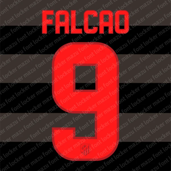 Atletico Madrid 2012-2013 Font Vector – Epic Rojiblancos Warriors Masterpiece