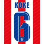 Atletico Madrid 2013-2014 Font Vector – Legendary Rojiblancos Warrior Masterpiece