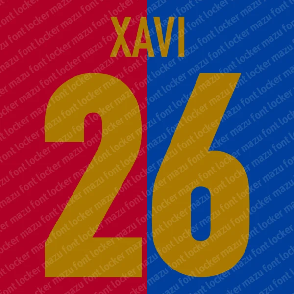 Barcelona Centenary 1998-1999 Font Vector – Legendary Blaugrana Masterpiece