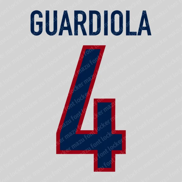 Barcelona Centenary 1998-1999 Font Vector – Legendary Blaugrana Masterpiece