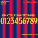 Barcelona Copa del Rey 2026-2027 Font Vector – Stunning Blaugrana Trophy Typeface
