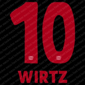 Bayer Leverkusen 2024-2025 120th Anniversary Font