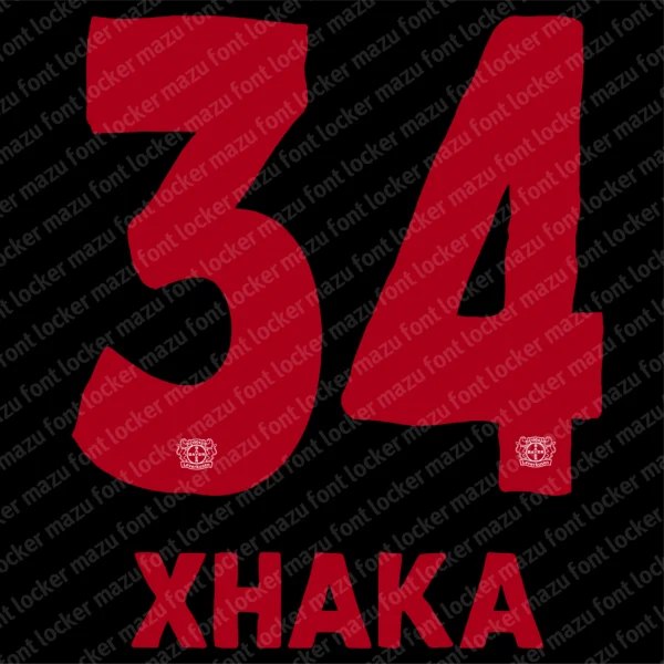 Bayer Leverkusen 2024-2025 120th Anniversary Font Vector – Stunning Werkself Legacy Masterpiece
