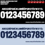 Bayer Leverkusen 2026-2027 Font Vector – Stunning Werkself Champions Masterpiece