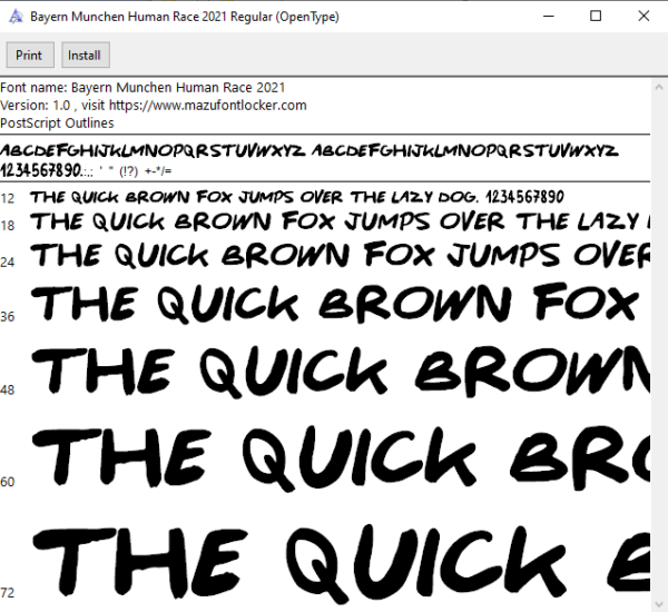 Bayern Munich Human Race 2021 Font Vector – Epic Red Powerhouse Masterpiece
