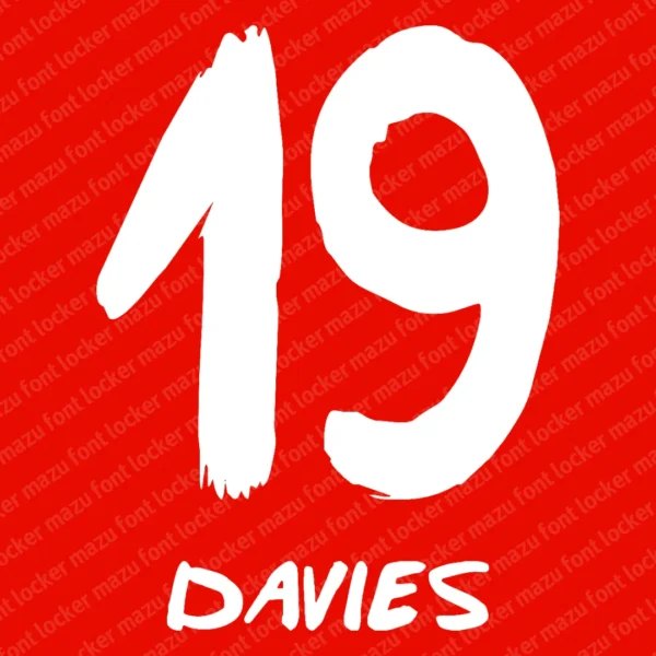 Bayern Munich Human Race 2021 Font Vector – Epic Red Powerhouse Masterpiece