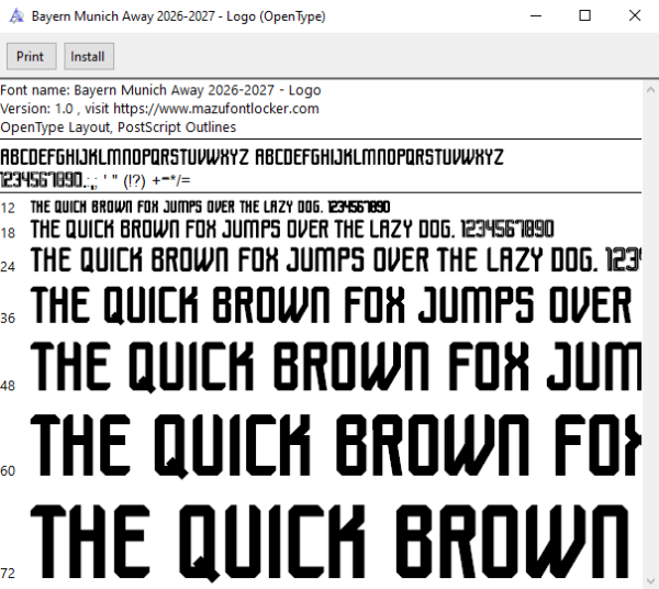 Bayern Munich 2026-2027 Font Vector – Epic Die Roten Bavarian Glory Masterpiece