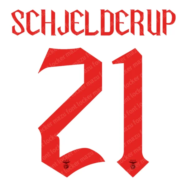 Benfica 2026-2027 Font Vector – Stunning Eagles of Lisbon Typeface