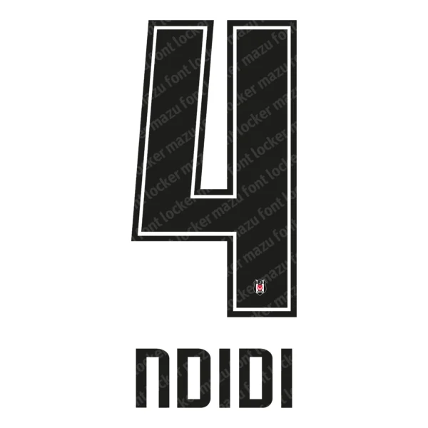 Besiktas 2026-2027 Font Vector – Epic Black Eagles Fierce Dominance Masterpiece