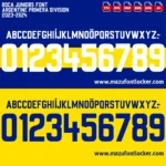 Boca Juniors 2023-2024 Font Vector – Stunning Xeneize Championship Typeface
