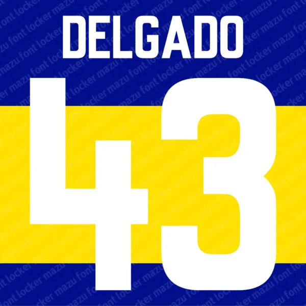 Boca Juniors 2023-2024 Font Vector – Stunning Xeneize Championship Typeface