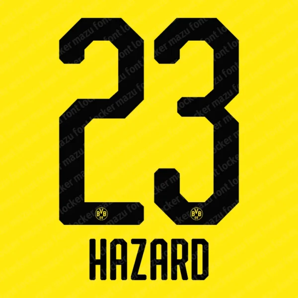 Borussia Dortmund 2019-2020 Font Vector – Iconic Signal Iduna Park Spirit Vector