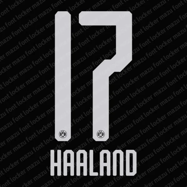 Borussia Dortmund 2019-2020 Font Vector – Iconic Signal Iduna Park Spirit Vector