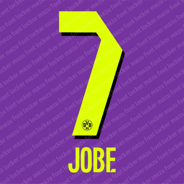 Borussia Dortmund 2026-2027 Font Vector – Stunning Schwarzgelben Masterpiece