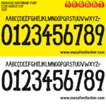 Borussia Dortmund Club World Cup 2025 Font Vector – Epic Schwarzgelb Masterpiece