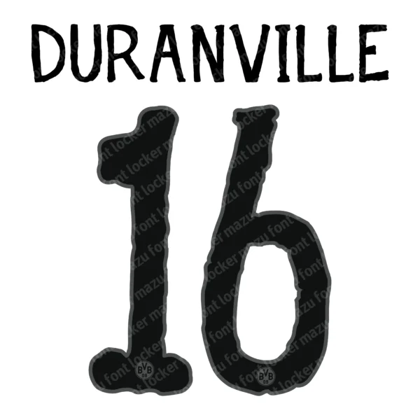 Borussia Dortmund Club World Cup 2025 Font Vector – Epic Schwarzgelb Masterpiece