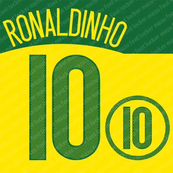 Brazil Copa America 2004 Font Vector – Stunning Seleção Canarinho Legacy Masterpiece