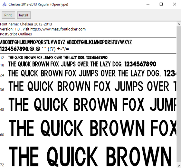Chelsea 2012-2013 Font Vector – Stunning Stamford Bridge Glory