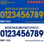 Chelsea 2012-2013 Font Vector – Stunning Stamford Bridge Glory
