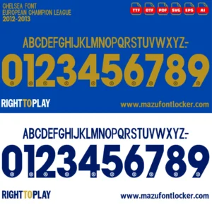 Chelsea 2012-2013 Font Vector – Stunning Stamford Bridge Glory